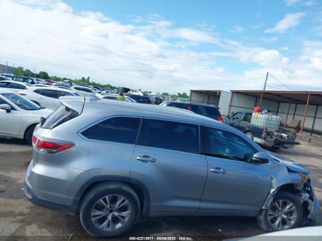 5TDZKRFH4FS116360 Toyota Highlander Le Plus V6