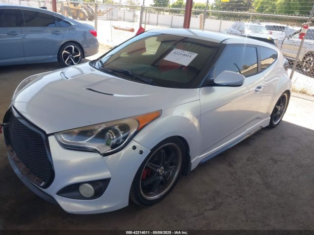 KMHTC6AE0EU199371 Hyundai Veloster Turbo W/black