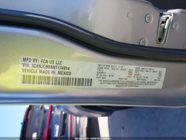 2022 JEEP COMPASS 3C4NJCBB8NT174914 Photo 8