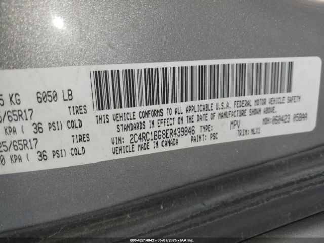 2014 CHRYSLER TOWN & COUNTRY 2C4RC1BG8ER439846 Photo 8