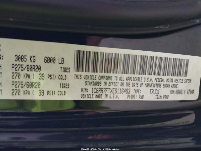 1C6RR7FTXES116493 RAM 1500 Express
