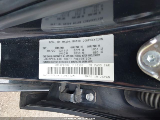 2020 MAZDA MAZDA3 JM1BPBEM2L1163307 Photo 8