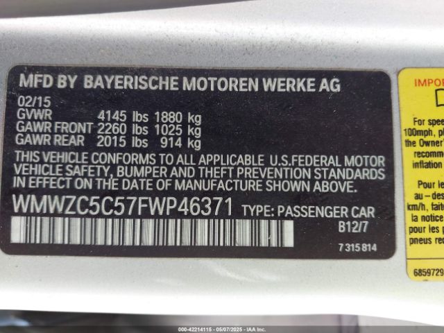 2015 MINI COUNTRYMAN WMWZC5C57FWP46371 Photo 8