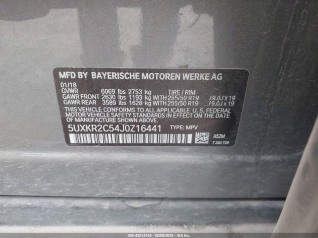 2018 BMW X5 5UXKR2C54J0Z16441 Photo 8