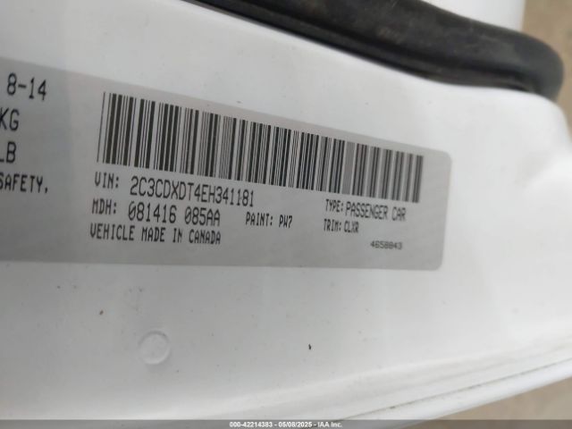 2C3CDXDT4EH341181 Dodge Charger R/t Plus