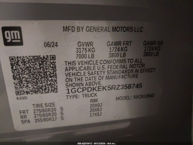 2024 CHEVROLET SILVERADO 1500 1GCPDKEK5RZ358745 Photo 8