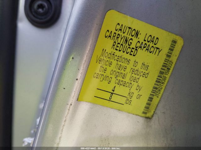 JTDKDTB38F1580333 Toyota Prius C Two