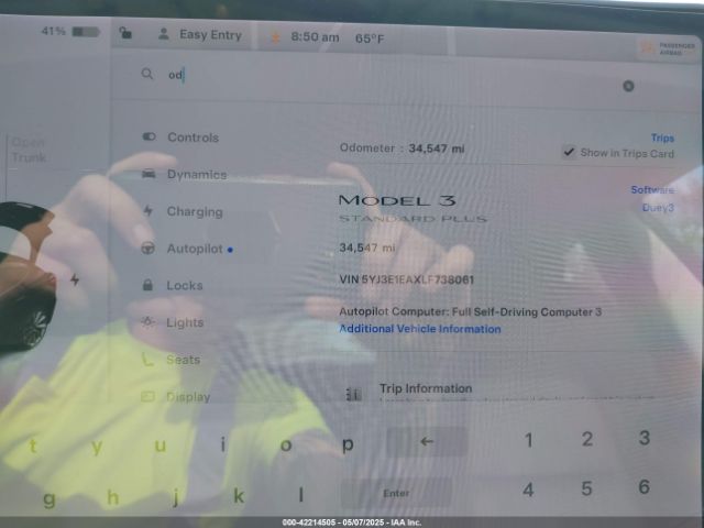 2020 TESLA MODEL 3 5YJ3E1EAXLF738061 Photo 6