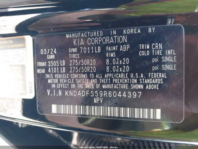 2024 KIA EV9 KNDADFS59R6044397 Photo 8