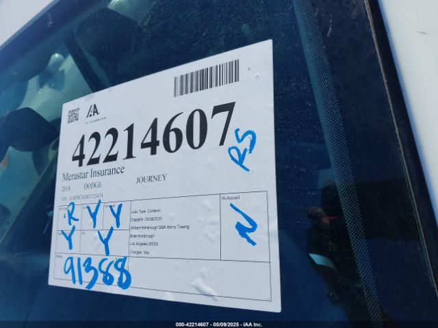 3C4PDCEG8JT523474 Dodge JOURNEY GT