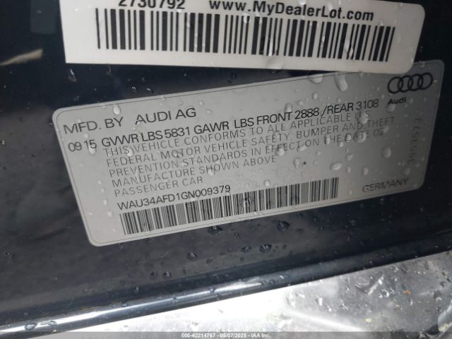2016 AUDI A8 L WAU34AFD1GN009379 Photo 8