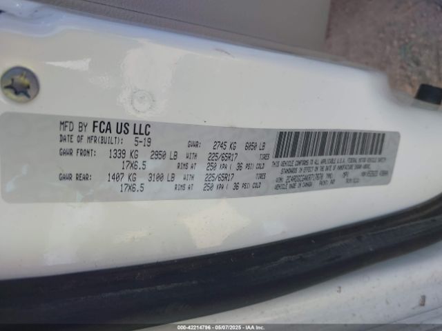2C4RDGCG4KR717670 Dodge Grand Caravan Sxt
