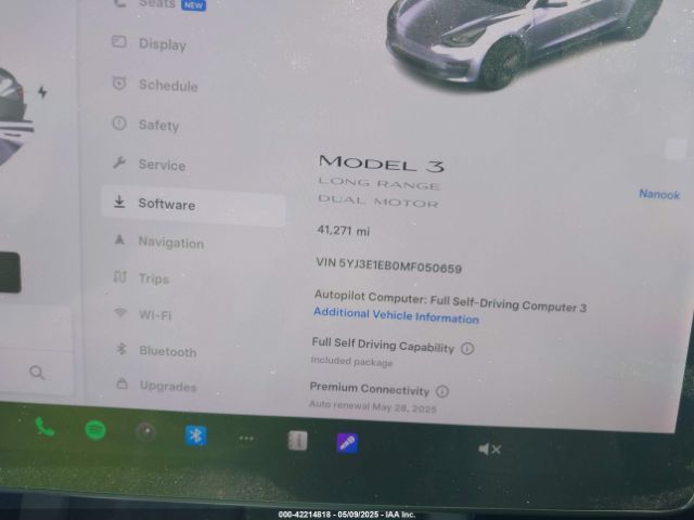 2021 TESLA MODEL 3 5YJ3E1EB0MF050659 Photo 6
