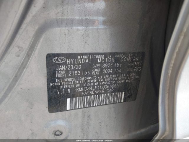 KMHD84LF1LU066065 Hyundai Elantra Value Edition
