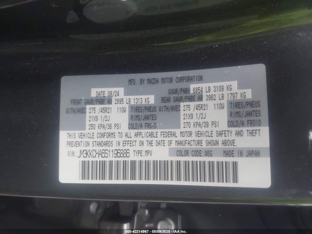JM3KKCHA6S1196886 Mazda Cx-90 Phev Premium Sport