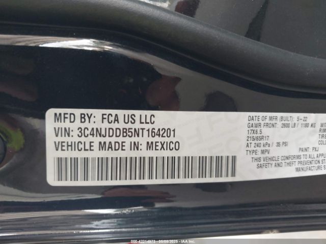 3C4NJDDB5NT164201 Jeep Compass Trailhawk 4x4