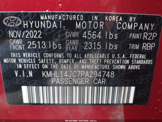 KMHL14JC7PA294748 Hyundai Sonata N Line