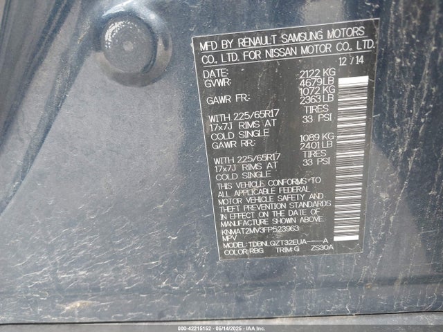 Nissan 2015 2015 KNMAT2MV3FP523963 Image 9