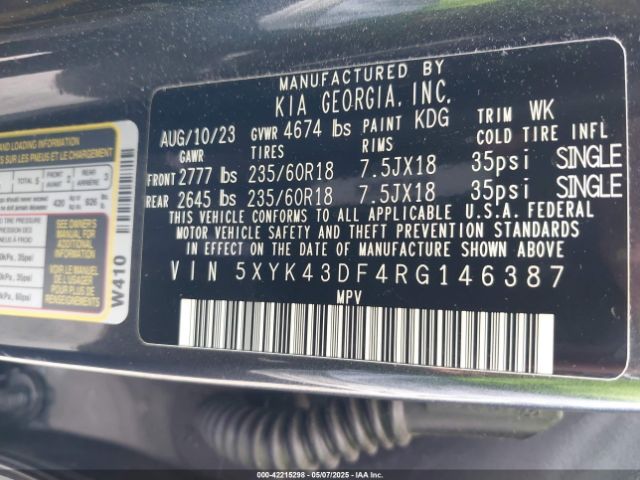 2024 KIA SPORTAGE 5XYK43DF4RG146387 Photo 8