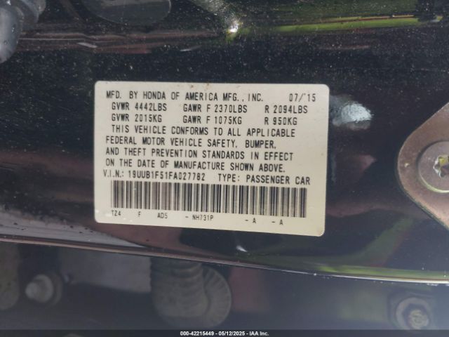 2015 ACURA TLX 19UUB1F51FA027782 Photo 8