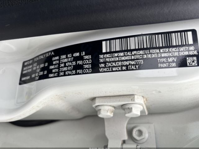 ZACNJDB16NPN47773 Jeep Renegade Latitude 4x4