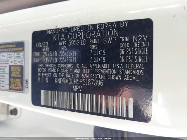 KNDRMDLH5P5187396 KIA t-gdi gamma-ii