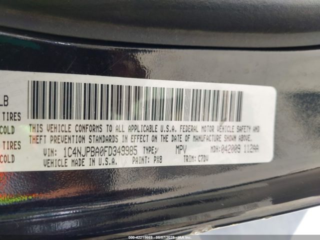 1C4NJPBA0FD349985 Jeep Patriot Altitude Edition