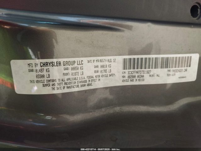 2013 FIAT 500 3C3CFFAR7DT511827 Photo 8