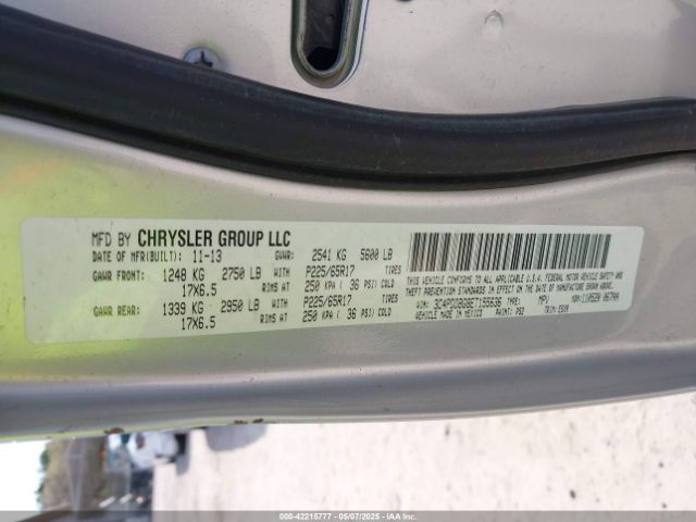 3C4PDDBG8ET155636 Dodge Journey Sxt