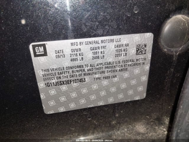 1G11J5SX3EF107453 Chevrolet Malibu 2lz