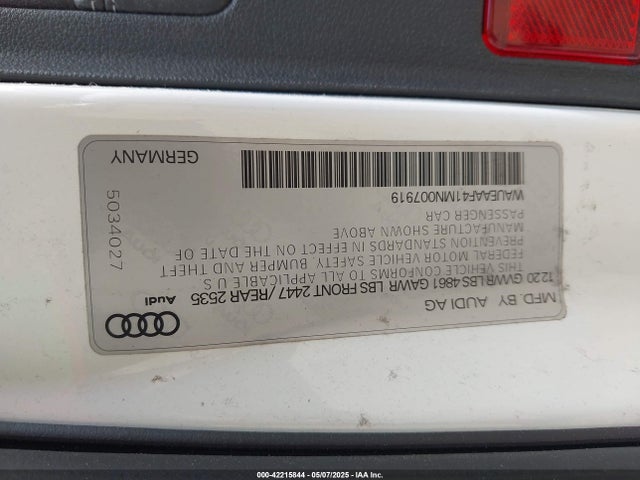 2021 AUDI A4 WAUEAAF41MN007919 Photo 8