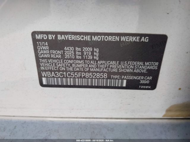 WBA3C1C55FP852858 BMW 328I