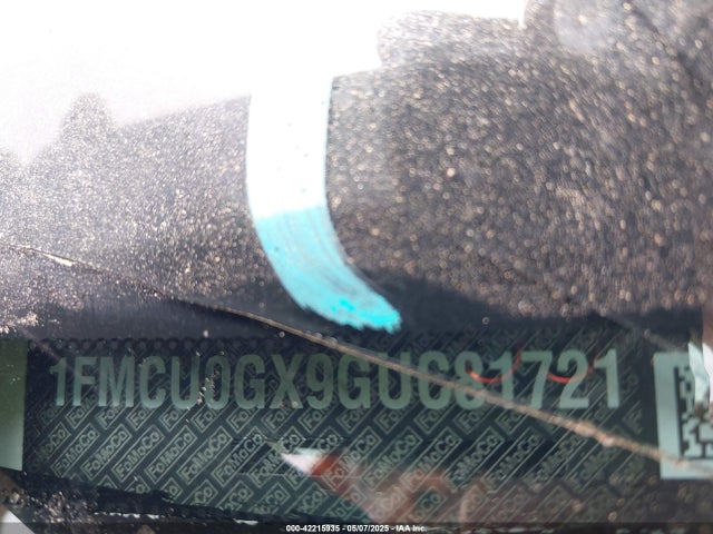 1FMCU0GX9GUC81721 Ford ESCAPE SE