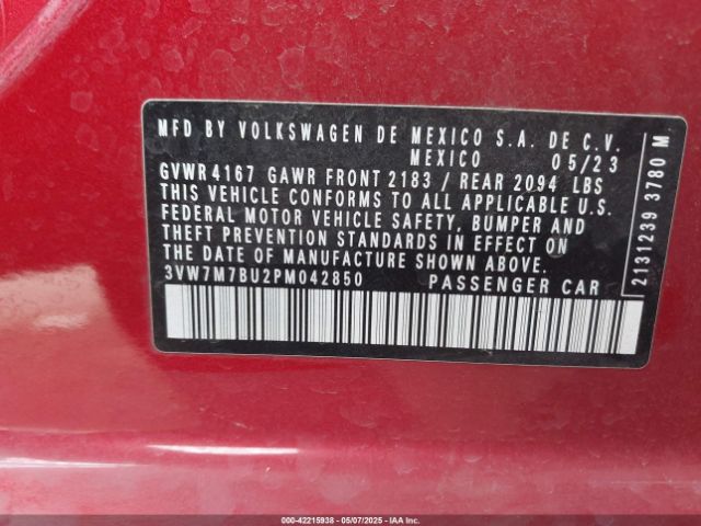 2023 VOLKSWAGEN JETTA 3VW7M7BU2PM042850 Photo 8