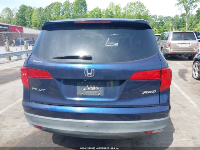5FNYF6H52GB014224 Honda Pilot Ex-l