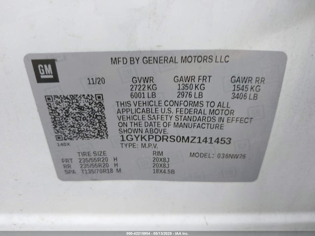 2021 CADILLAC XT6 1GYKPDRS0MZ141453 Photo 8