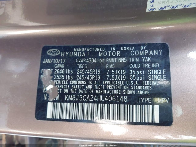 KM8J3CA24HU406148 Hyundai t-gdi gamma