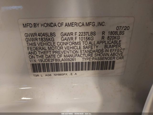 2020 ACURA ILX 19UDE2F80LA009261 Photo 8