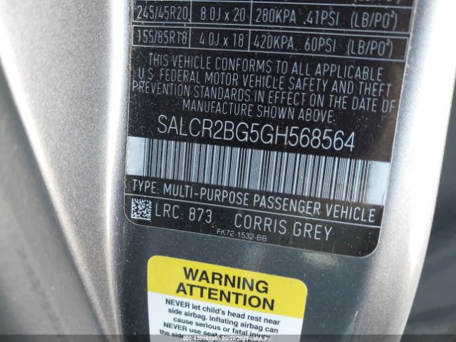 2016 LAND ROVER DISCOVERY SPORT SALCR2BG5GH568564 Photo 8