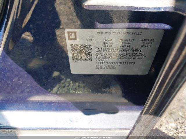 1G1ZD5ST0JF112370 Chevrolet MALIBU LT