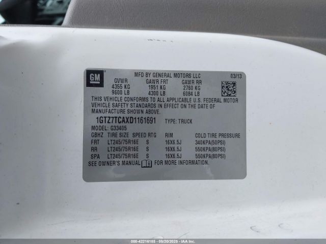 2013 GMC SAVANA 3500 1GTZ7TCAXD1161691 Photo 8