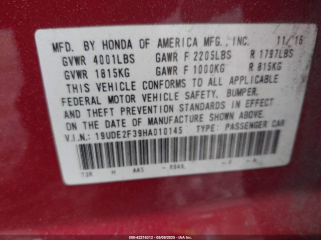 19UDE2F39HA010145 Acura Ilx Acurawatch Plus Package