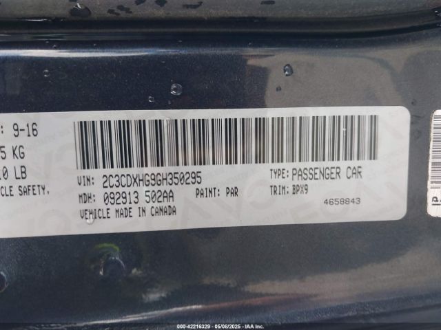 2016 DODGE CHARGER 2C3CDXHG9GH350295 Photo 8