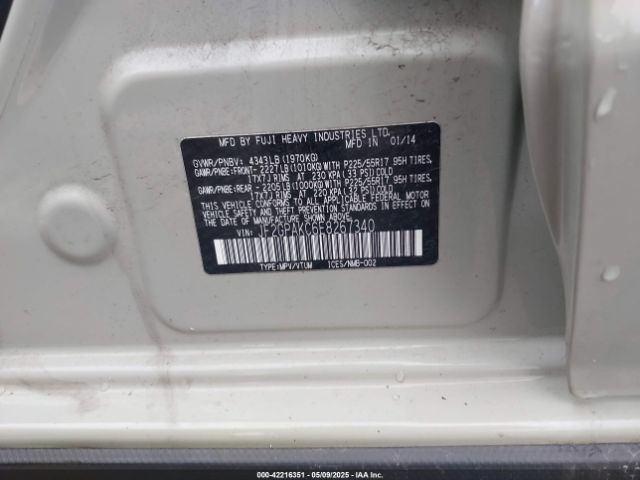 JF2GPAKC6E8267340 Subaru Xv Crosstrek 2.0i Limited
