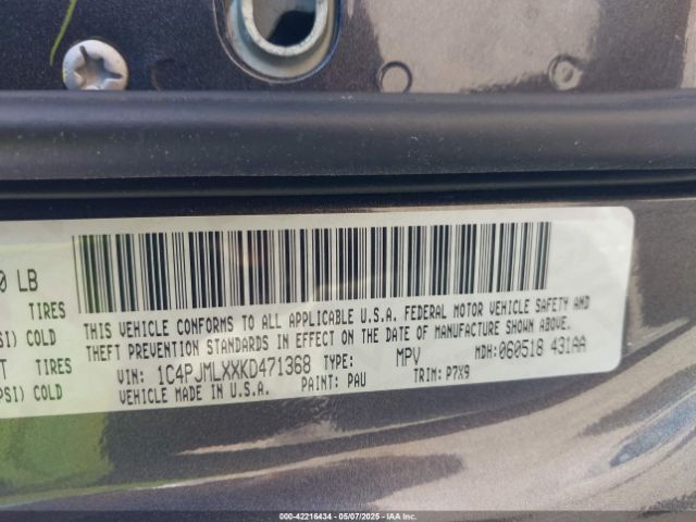 1C4PJMLXXKD471368 Jeep Cherokee Latitude Plus 4x4
