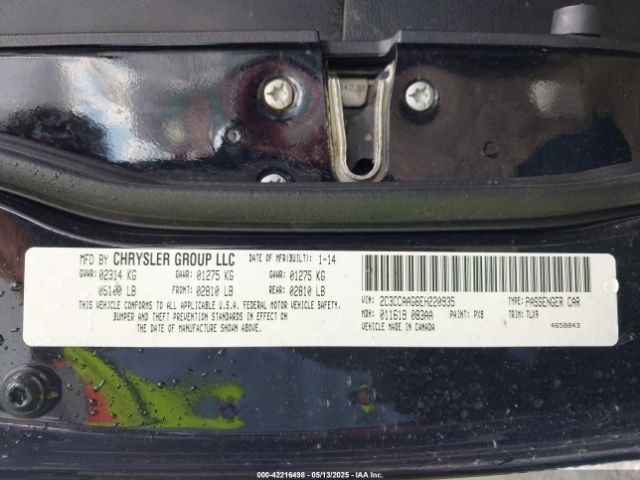 2C3CCAAG6EH220935 Chrysler 300