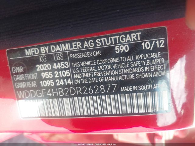 2013 MERCEDES-BENZ C 250 WDDGF4HB2DR262877 Photo 8