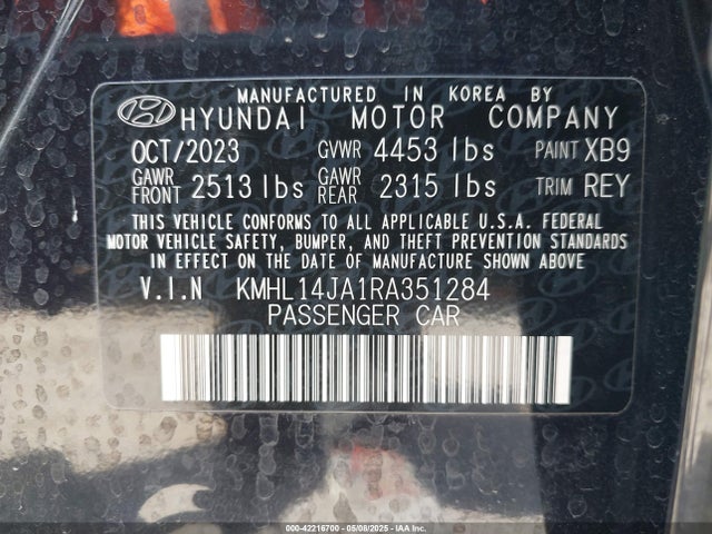KMHL14JA1RA351284 Hyundai gdi theta iii