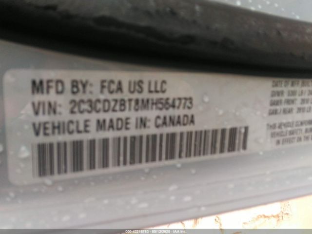 2021 DODGE CHALLENGER 2C3CDZBT8MH564773 Photo 8