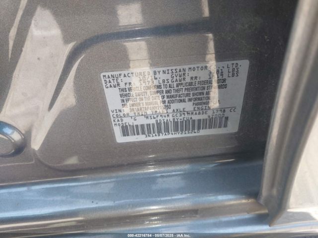 3N1AB7AP4HY215260 Nissan SENTRA S